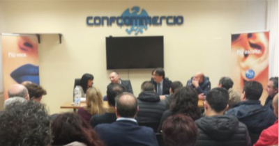 Enna: incontro in Confcommercio tra i commercianti e il Comandante Blasco